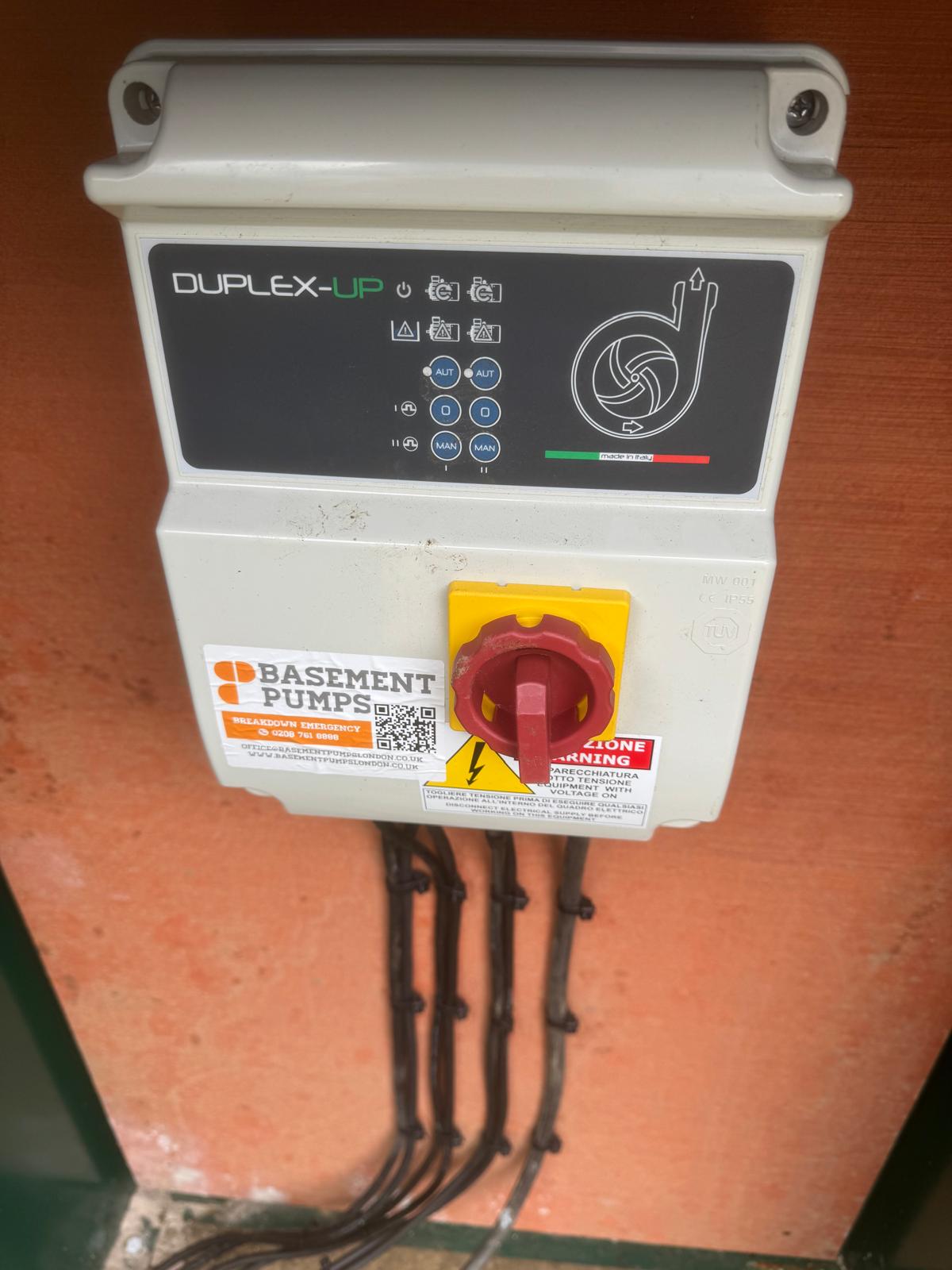 Duplex pump control panel