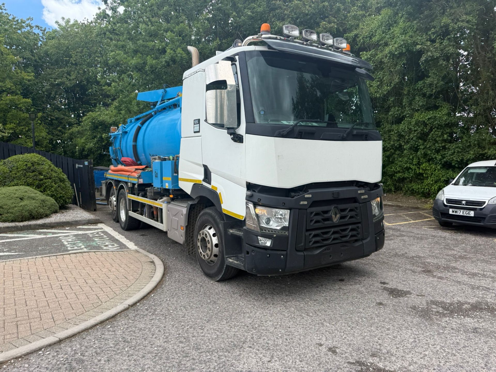 Tanker truck on site